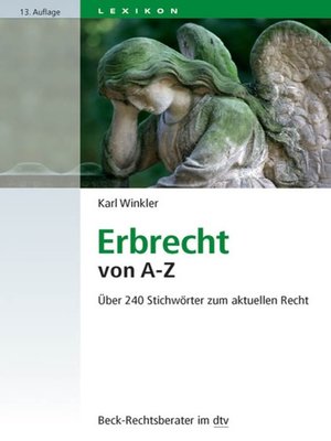 cover image of Erbrecht von A-Z